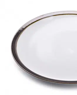 Talíře Affekdesign Porcelánový talíř Cal 24 cm bílý
