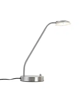 Stolni lampy Moderní stolní lampa ocelová včetně LED - Eva
