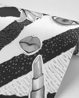 Černobílé tapety Tapeta černobílá módní ikona