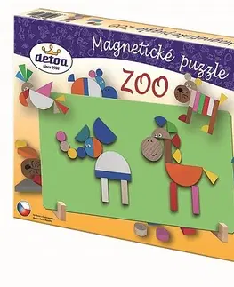 Hračky puzzle DETOA - Magnetické Puzzle Zoo