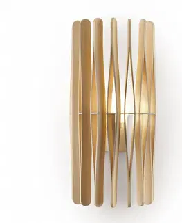 Nástěnná svítidla Fabbian Fabbian Stick dřevěné nástěnné světlo, cylindr