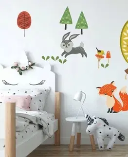 Zvířátka Dekorační nálepka na zeď pro děti do pokoje