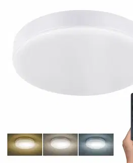 LED stropní svítidla Solight LED osvětlení s dálkový ovladačem, 50W, 3000lm, 40cm, změna chromatičnosti, stmívatelné, bílá WO799