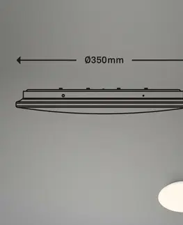 LED stropní svítidla BRILONER LED stropní svítidlo s čidlem, 35 cm, 18W, 1880lm, bílé BRILO 3897116