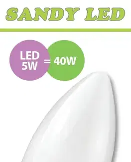 Žárovky LED žárovka Sandy LED E14 S2632 5W C37 4000K