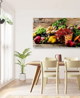 Obrazy jídla a nápoje Obraz čerstvé ovoce a zelenina
