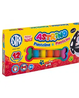 Hračky ASTRA - ASTRINO Školní plastelína 12 barev, 303221003