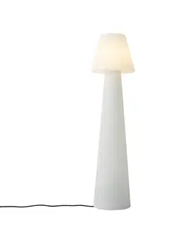 Venkovni stojaci lampy Designová venkovní stojací lampa bílá IP44 - Katrijn
