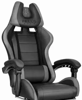 Herní křesla Herní židle HC-1039 Gray-Black Mesh
