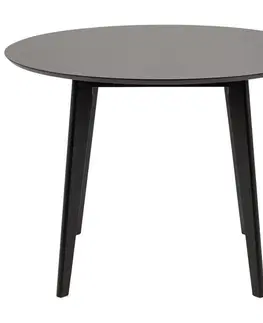 Jídelní stoly Kulatý Jídelní Stůl Roxby 105 Cm, Černý