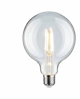 LED žárovky PAULMANN Filament 230V LED Globe G125 E27 9W 2700K stmívatelné čirá