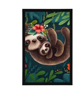 Zvířátka Plakát roztomilé lenochody