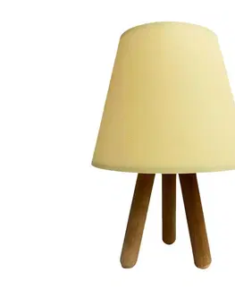 Lampy  Stolní lampa WOOD 1xE27/60W/230V krémová 