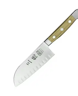 Kuchyňské nože Güde - Solingen Alpha Oliva kuchařský Santoku 14 cm 