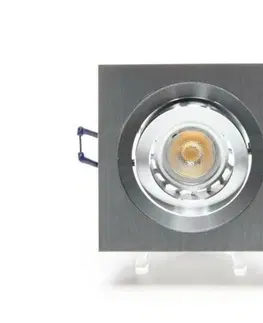 24V Light Impressions Kapego stropní vestavné svítidlo 12V AC/DC GU5.3 / MR16 1x max. 50,00 W 92 mm stříbrná 110421