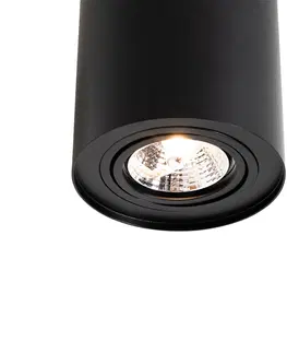Bodova svetla Moderní stropní bodové svítidlo černé otočné a sklopné AR70 - Rondoo Up