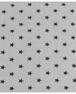 Polštáře Bellatex Dětský set polštáře a přikrývky Hvězdičky šedá, 75 x 100 cm, 42 x 32 cm