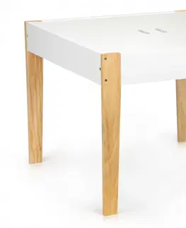 Dětské pokoje Dětský stolek s 2 židličkami Ecotoys Patrys bílý
