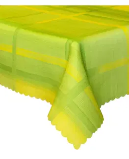 Ubrusy Forbyt, Ubrus s nešpinivou úpravou Mřížka, zelený 77 x 77 cm
