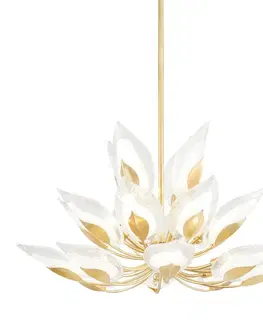 Designová závěsná svítidla HUDSON VALLEY závěsné svítidlo BLOSSOM mosaz zlatá E14 20x25W 4840-GL-CE
