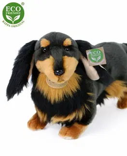 Hračky RAPPA - Plyšový pes jezevčík stojící 36 cm ECO-FRIENDLY