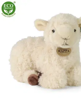 Hračky RAPPA - Plyšová ovce ležící 25 cm ECO-FRIENDLY