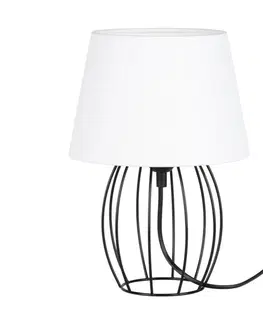 Lampy   7665104 - Stolní lampa MANGOO 1xE27/40W/230V bílá/černá 