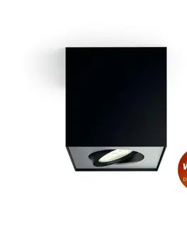 Moderní bodová svítidla LED Bodové svítidlo Philips Box 50491/30/P0 černé 1x4,5W