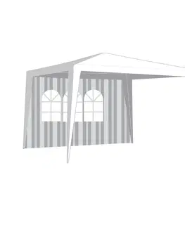 Zahradní stany a altány Bočnice zahradního stanu s oknem, pruhy VETRO-PLUS 50ZJ10292W