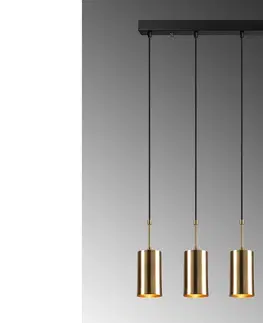 Svítidla Sofahouse 28681 Designový lustr Quiana 78 cm zlatý závěsné svítidlo
