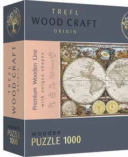 Hračky puzzle TREFL - Dřevěné puzzle 1000 - Mapa starověkého světa