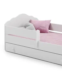 Postele ArtAdrk Dětská postel CASIMO | se zásuvkou a zábranou Provedení: Princess