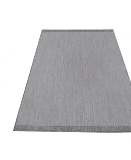 Skandinávské koberce Jenoduchý a elegantní šedý hladký koberec pro všetranné využití