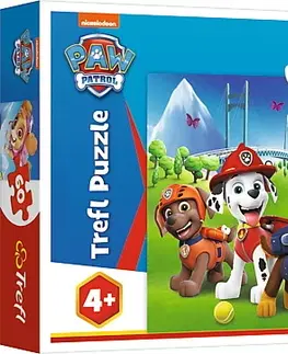 Hračky puzzle TREFL - Puzzle 60 - Tlapková patrola v trávě / Viacom PAW Patrol