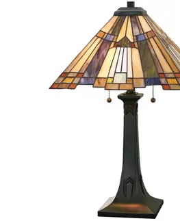 Lampy Elstead Elstead QZ-INGLENOOK-TL - Stolní lampa INGLENOOK 2xE27/60W/230V 