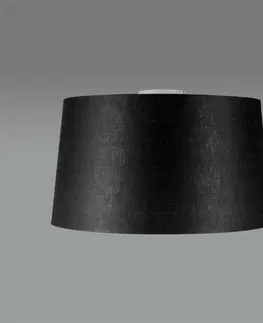 Stropni svitidla Moderní stropní svítidlo bílé s černým odstínem 45 cm - Combi