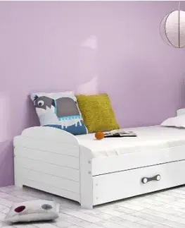 Postele BMS Dětská postel s přistýlkou LILI 2 Barva: Bílá - bílá