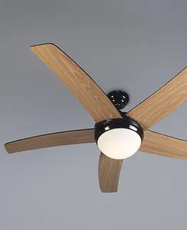 Stropni vetrak Černý stropní ventilátor s dálkovým ovládáním - Cool 52