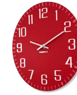 Nástěnné hodiny Nástěnné hodiny červené barvy