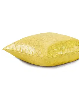Polštáře Sada dvou povlaků na polštář AmeliaHome Glamour Veras žlutá, velikost 45x45*2