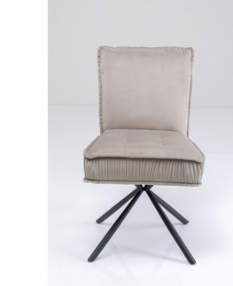 Jídelní židle KARE Design Šedá čalouněná jídelní židle Chelsea