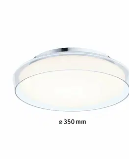 LED stropní svítidla PAULMANN Selection Bathroom LED stropní svítidlo Luena IP44 3000K 230V 16,5W sklo/chrom