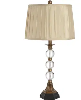 Designové a luxusní noční lampy do ložnice Estila Luxusní skleněná lampa Ball 74cm