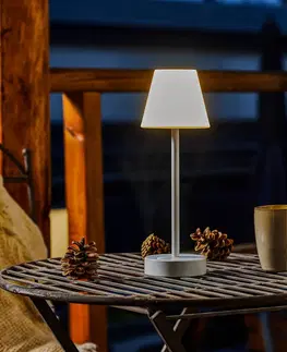 Venkovní osvětlení terasy Newgarden Newgarden Lola Slim LED stolní lampa, bílá
