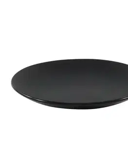 Talíře Keramický dezertní talíř London, 21 cm, matná černá