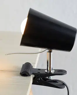 Stolní lampy a lampičky s klipem Spot-Light Černá svítilna s klipem Clampspots moderní vzhled