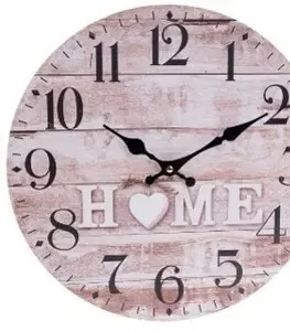 Hodiny Nástěnné hodiny Home, pr. 34 cm, dřevo