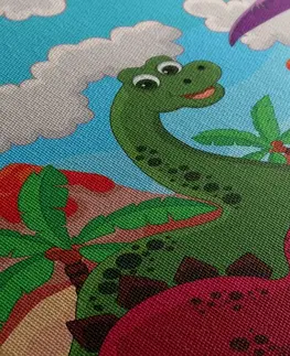 Dětské obrazy Obraz svět dinosaurů