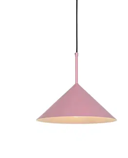 Zavesna svitidla Designová závěsná lampa růžová - Triangolo