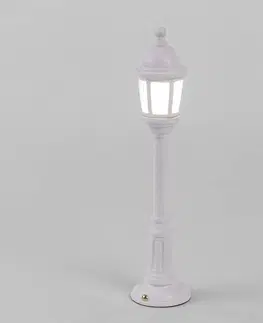Venkovní osvětlení terasy SELETTI LED venkovní světlo Street Lamp s baterií, bílá
